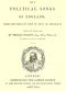 [Gutenberg 61511] • The Political Songs of England: From the Reign of John to That of Edward II